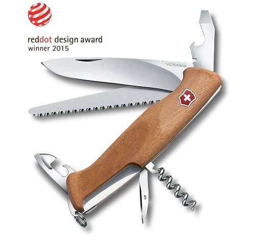 Victorinox RangerWood 55 – Kapesní nůž dřevěný, 10 funkcí, Švýcarsko | MEETY