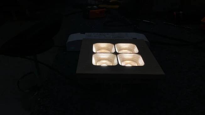 Wood Downlight Square LED 120 - Setup.lighting s.r.o.