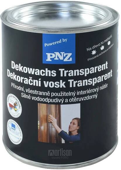PNZ Dekorační vosk Transparent 0.75 l Eben
