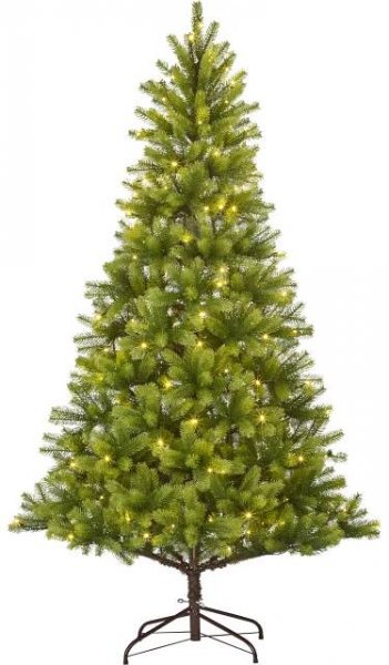 VLC Umělý vánoční stromek jedle NAGANO zelená, 160xLED, 922xvětev, pr. 108x180cm nakoupit u OBI
