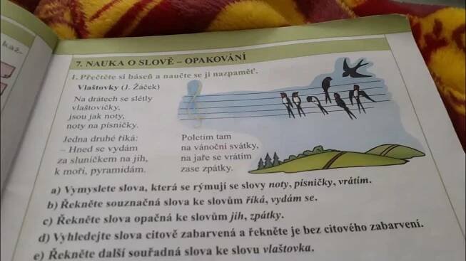 vlaštovky báseň jiří žáček