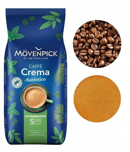 Movenpick Crema Autentico káva středně pražená káva 1kg
