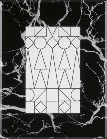 Skleněný rámeček na obrázky Midnight Mystery mramorový černý 10 cm x 15 cm koupit v OBI