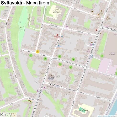 Svitavská - mapy | Kurzy.cz