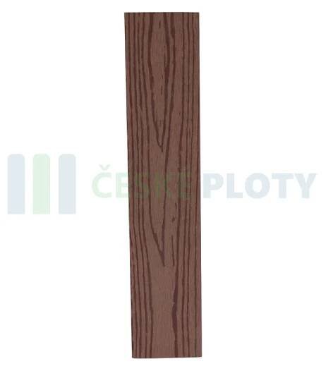 Plotovka DŘEVOPLUS hladká; 70x15x4000mm; Rovná; Tmavá