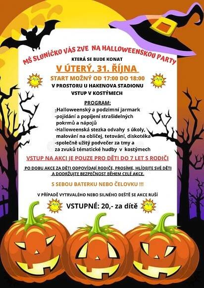 Halloween párty – Mateřská škola Sluníčko