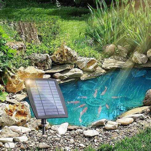 SOLÁRNÍ KYSLÍKOVÁ PUMPA PŘENOSNÝ PROVZDUŠŇOVAČ PRO JEZÍRKO 2.5 W 1 L/MIN Výrobce ostatní