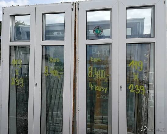 Okna - stěna prosklená plast - Pňov-Předhradí, Předhradí - Bazar