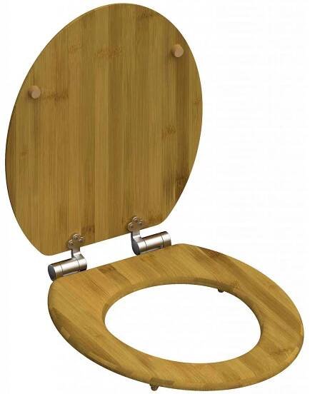 WC prkénko Dark, bambus