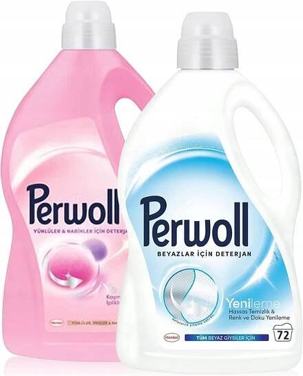 Tekutý prací prostředek Perwoll Renew Delicates White, sada 2 x 3,96 l