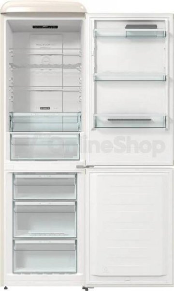 Chladnička s mrazničkou Gorenje ONRK619DC krémová barva
