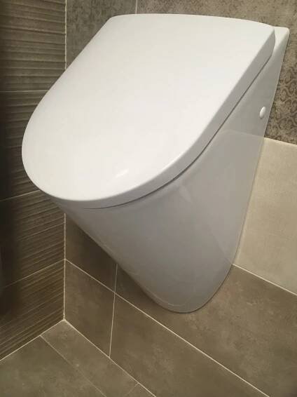 SAPHO pisoár PURA zadní přívod vody 39x60x31 cm vč.poklopu MSORN, VÝPRODEJ VZORKU