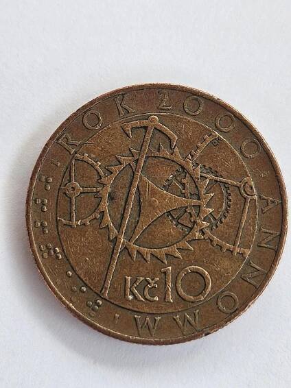 Vzácná 10 Kč mince - Pražský orloj, rok 2000 - zběratelská edice