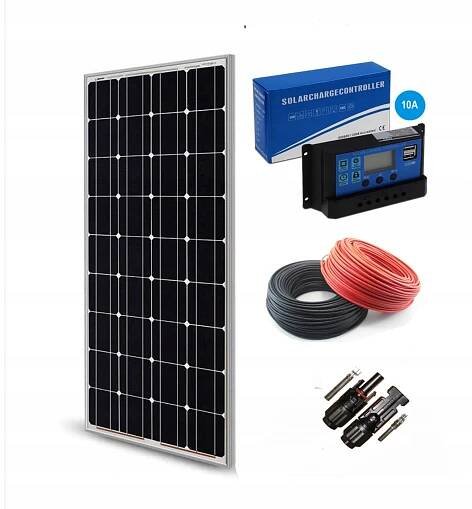 SOLÁRNÍ PANEL MONO + REGULÁTOR 30A solární baterie 100W!!