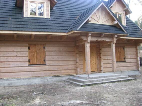 Budowa domów z drewna z bali płaskich - Makoś Domy z Bali