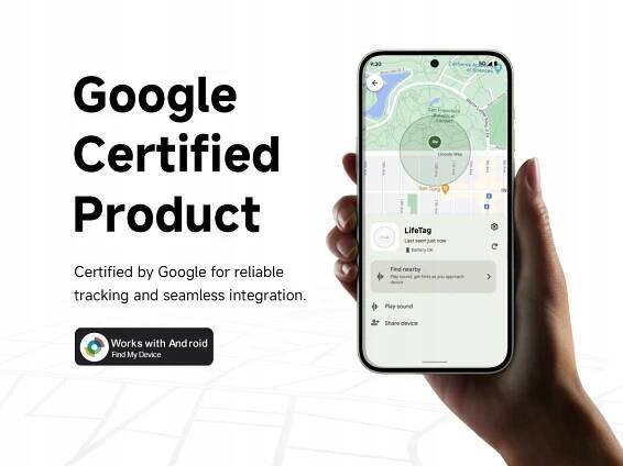 AirTag SmartTag GPS lokátor Android Google pro kolo Auta Klíče Model biały