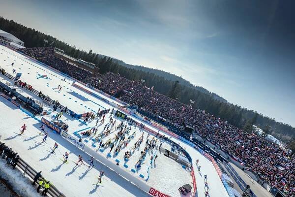 SP NMNM 2025, štafeta mužů - Biatlon