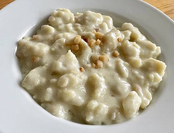 Bistro N: Pravé brynzové halušky podle liptovské babičky
