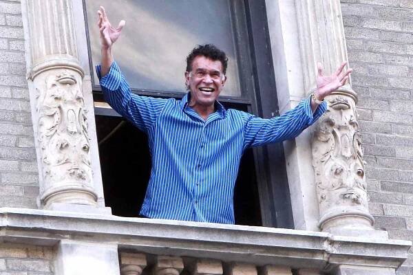Brian Stokes Mitchell out and about, New York, USA - 15 Apr 2020