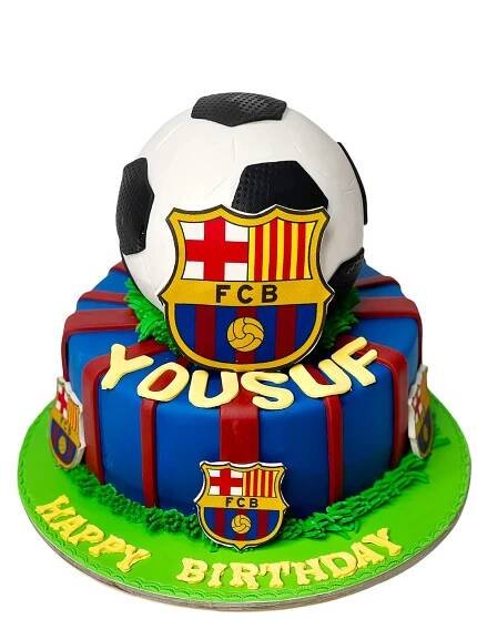 Stunning Football Cake for FC Barcelona Fans