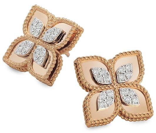 earrings-diamonds-princess-flower-7jpg - Roberto Coin