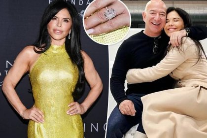 Lauren Sánchez shows off enormous engagement ring from Jeff Bezos at charity event