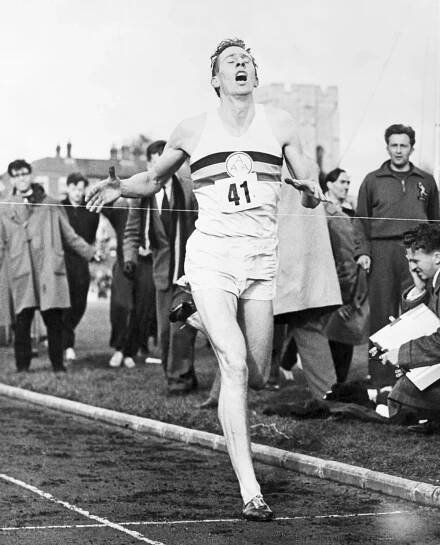 Roger Bannister broke the four minute mile barrier in 1954