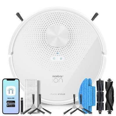 Robotický vysavač Niceboy ION Charles i9 Plus White (CHARLES-I9-PLUS-WHITE)