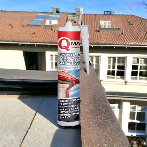 POKRÝVAČSKÝ SILIKON BEZBARVÝ KAUČUKOVÝ TĚSNÍCÍ MATERIÁL PRO STŘECHU PLECHU QMAR Kód výrobce uszczelniacz silikon dekarski AD-5