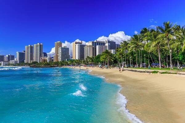 Pláž Waikiki - Honolulu