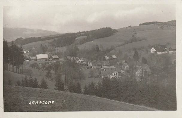 Arnoltice, Arnsdorf, Huzová - Olomouc, Moravský Beroun, Rýžoviště - Pohlednice místopis