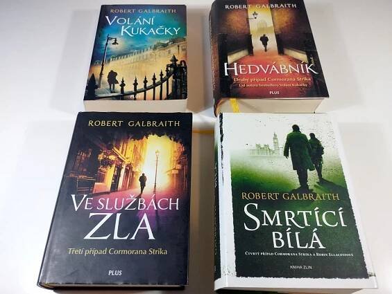 4x DETEKTIV CORMORAN STRIKE (1-4) | Robert Galbraith (J. K. Rowling) - Knihy a časopisy