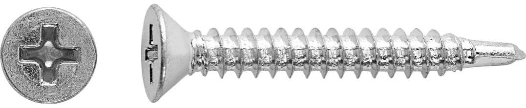 Samořezný šroub se zápustnou hlavou PH2 ocel A2 4,2 x 13 mm, 12 ks