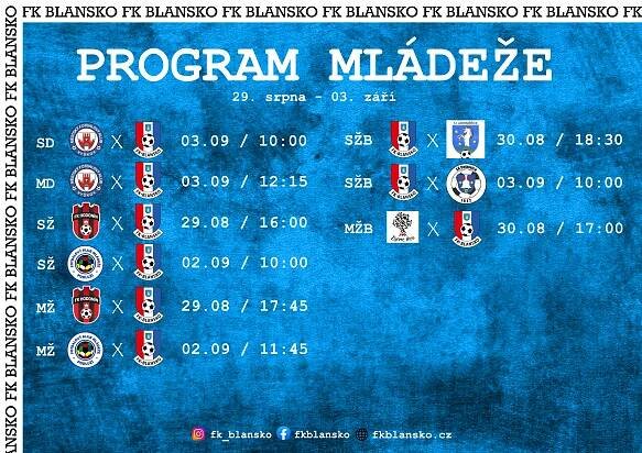 Výsledky a program mládeže (24. a 26. srpna) 