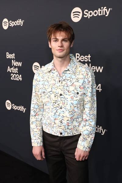 Noah LaLonde attends Spotify's 2024 Best New Artist Party at Paramount Studios on February 01, 2024 in Los Angeles, California.