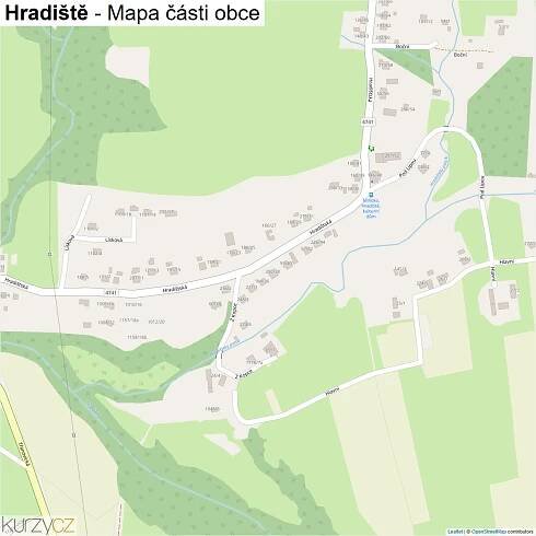 Hradiště - mapy | Kurzy.cz