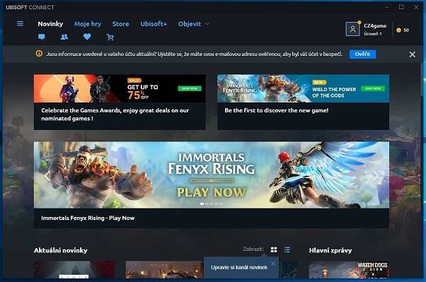 Aktivace klíče přes Ubisoft Connect - FakaHeda.eu