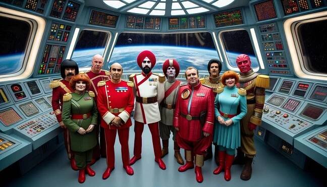 Hrátky s DALL E 3 v ChatGPT: Červený trpaslík (Red Dwarf) - POOH.CZ