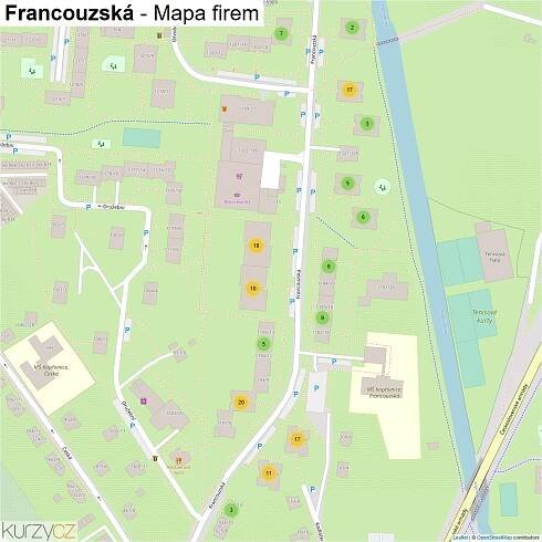 Francouzská - mapy | Kurzy.cz