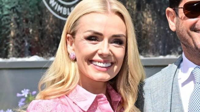 Shop Katherine Jenkins' pink summer Wimbledon dress on the high street
