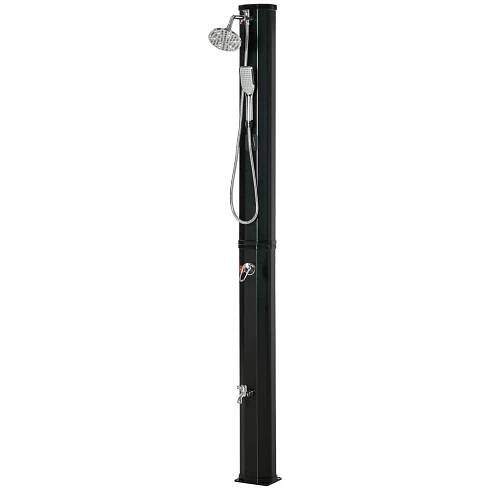 Solární sprcha 35 litrů 17,5x14,5x216 cm | černá | Goleto.cz
