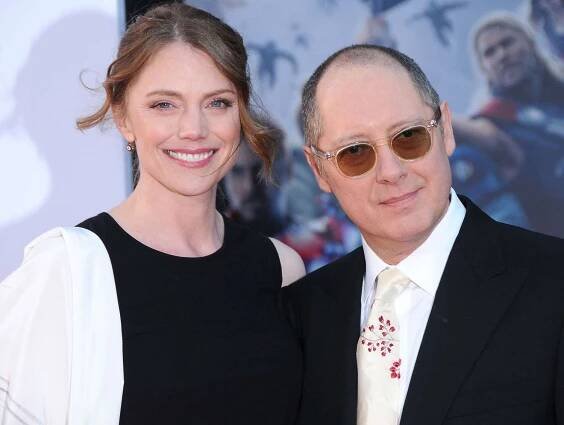 Actress Leslie Stefanson and actor James Spader arrive at the Premiere Of Marvel's 'Avengers: Age Of Ultron' at the Dolby Theatre on April 13, 2015 in Hollywood, California.