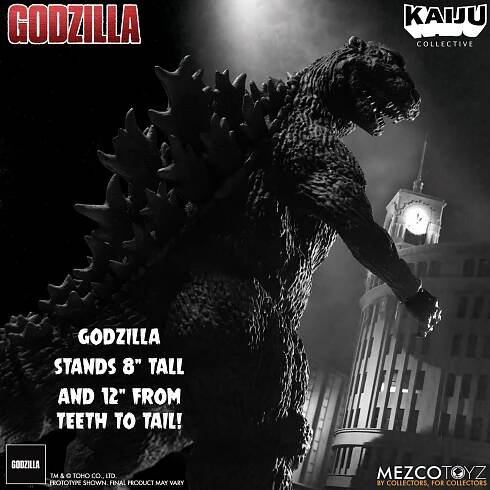 Godzilla (1954) Kaiju Collective Action Figure Godzilla - Black & White Edition 20 cm | statuecollectibles.cz