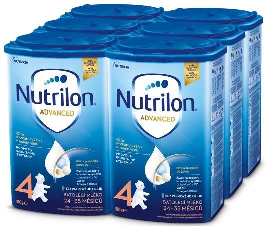 Nutrilon 4 Advanced batolecí mléko 6x 800g, 24+