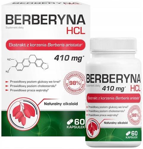 Berberin HCL hubnutí Domowa Apteczka 60 kapslí
