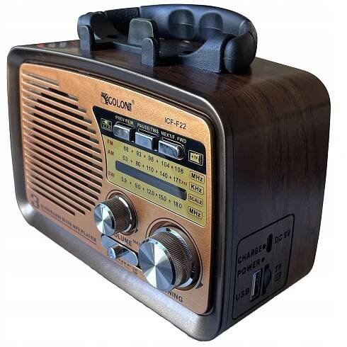 KUCHYŇSKÉ RÁDIO AM FM PŘENOSNÉ DOBÍJECÍ NA BATERIE BLUETOOTH USB MICRO SD Obsahuje baterie ano