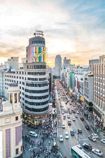 Sunset at Gran Via
