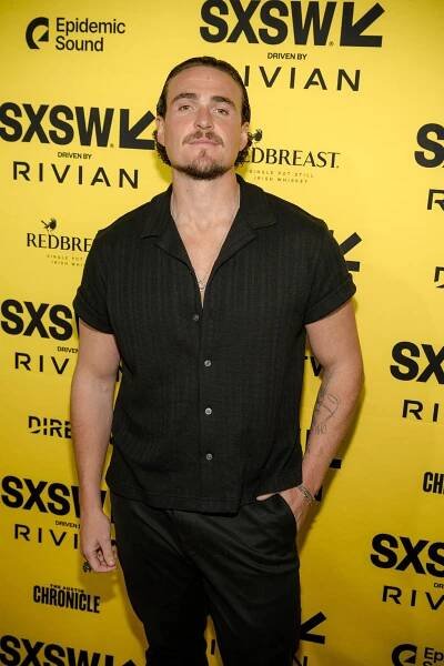 Alexander Bertrand at an event for The Surfer (2024)