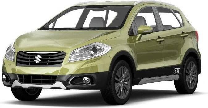 Příčníky Modula Oval Bar Closed Rail Black Suzuki SX4 S-Cross 2014- s integrovanými podélníky