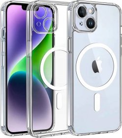 Iphone 14, kryt pouzdro apple obal silikonový MAGSAFE CASE bezbarvý